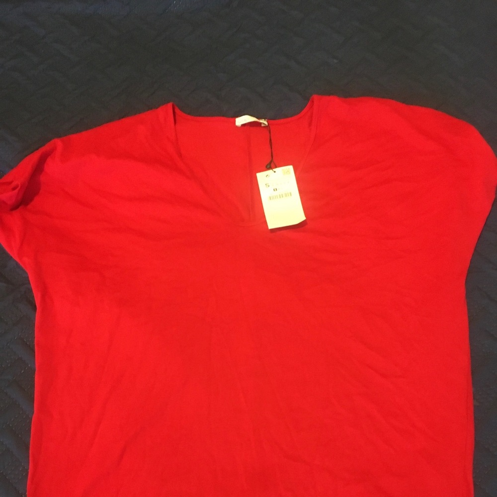 Red Zara shirt